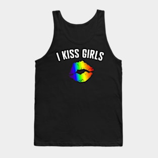 I Kiss Girls LGBT Pride Tank Top